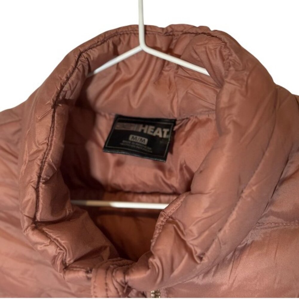 32 Degrees Heat quilted packable puffer vest rust women's size M - Picture 3 of 4
